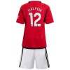 Maglia ufficiale Manchester United Malacia 12 Casa 2023-24 per Bambino